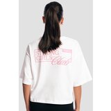 GymBeam ženska majica girls club boxy white 111829 | ePonuda.com