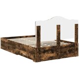  Krevetna konstrukcija s ladicama Dimljeni hrast 120 x 200 cm | shoptok.hr
