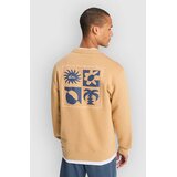 Quiksilver Salt Water Graphic Crew Pulover khaki | Shoptok.si