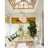 Light & Living Viseča svetilka v naravni barvi s tekstilnim senčilom Dania – | Shoptok.si