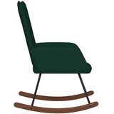  Stolica za ljuljanje tamnozelena baršunasta | shoptok.hr
