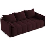 Makamii Bordo rdeča raztegljiva/s prostorom za shranjevanje sedežna garnitura 225 cm Moku – | Shoptok.si