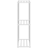  Cijevna polica s pohranom Bijelo 42,5 x 27 x 91,5 cm Aluminij | shoptok.hr