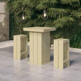  3-dijelni vrtni barski set od impregnirane borovine | shoptok.hr