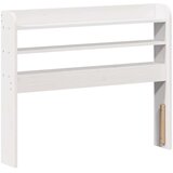 vidaXL Posteljni okvir brez vzmetnice bel 75x190 cm trdna borovina | Shoptok.si
