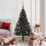  Umjetno predsvijetljeno božićno drvce Crna 150 cm PVC | shoptok.hr