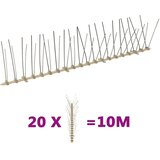  Set od 20 šiljaka protiv ptica i golubova u 4 reda 10 m | shoptok.hr