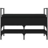  Klupa za cipele crna 85,5x42x57,5 cm od konstruiranog drva | Eponuda.com