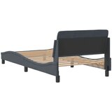  Okvir za krevet Dover tamnosivi 100x200 cm baršunasti | Eponuda.com