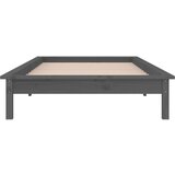  Posteljni okvir siv 90x190 cm trden les, (21073582) | Shoptok.si