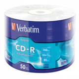 Verbatim CD-R 52X 700MB 50 PACK WRAP EXTRA PROTECTION, (557317) | Shoptok.si