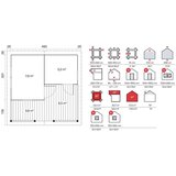 Male kuće Sauna kućica OTTO 500 × 483 cm sa šindrom | shoptok.hr