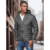 DStreet Kurtka męska przejściowa pikowana ciemnoszara | Shoptok.si
