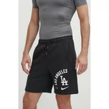 Nike Kratke hlače Los Angeles Dodgers moške, črna barva