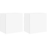  Zidni TV ormarići 2 kom bijeli 40,5x30x40 cm konstruirano drvo | Eponuda.com
