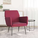  Fotelja crvena boja vina 62 x 79 x 79 cm baršunasta - boja crnog vina 1 | shoptok.hr
