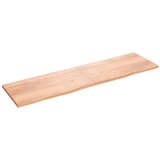 Maison Chic Stenska polica - Viseča Polica svetlo rjava 220x60x(2-4) cm trdna hrastovina, (21784577) Cene