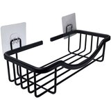Douceur d intérieur Mat črna aluminijasta kopalniška polica z namestitvijo brez vrtanja Filaire Aluminium – | Shoptok.si