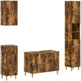  Set kupaonskih ormara od 4 dijela DELFT Dimljeni hrast | shoptok.hr