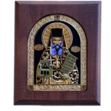  Ikona u drvetu Sveti Simeon Dajbabski, 98x118x22mm | Eponuda.com