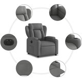  Električni naslonjač od tkanine tamnosivi | shoptok.hr
