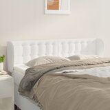  Uzglavlje s ušima bijelo 147x23x78/88 cm od umjetne kože | shoptok.hr