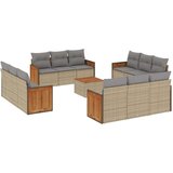  13-dijelni set vrtnih sofa s jastucima poliratan Bež | shoptok.hr