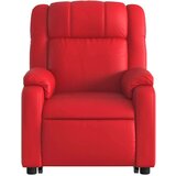 vidaXL Električni masažni naslonjač na podizanje umjetna koža crveni | shoptok.hr