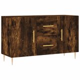 Maison Chic Komoda - Predalnik dimljeni hrast 100x36x60 cm inženirski les, (21718614) | Shoptok.si