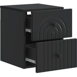 Noćni ormarić za montažu na zid 2 pcs Crna 33 x 34,5 x 40 cm | Eponuda.ba