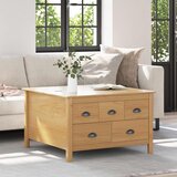  Kava Stol s ladicama HILL Medeno smeđa 79.5 x 79.5 x 49 cm | shoptok.hr