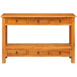  Konzolna stolica s ladicama Prirodna 115 x 32 x 76 cm | shoptok.hr