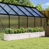 Maison Chic Vrtno cvetlično korito - Cvetlični Lonec 2 kosa bela trdna borovina, (21790065) | Shoptok.si