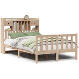 Maison Chic Posteljni Okvir - Dvoposteljna postelja brez vzmetnice 135x190 cm trdna borovina, (22081441) Cene