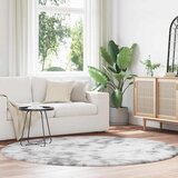  Čupavi tepih s visokim vlaknima NAVARRA srebrnosiva 200x200cm | shoptok.hr