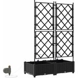  Vrtna saksija 2 pcs Crna 80 x 40 x 126 cm Plastika | shoptok.hr
