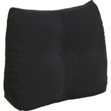  Jastuk za leđa Crna 60 x 24 x 50 cm Baršun | shoptok.hr