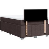  Krevet s oprugama i madracem tamnosmeđi 120 x 200 cm od tkanine | shoptok.hr