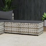 Maison Chic Vrtni stolčki - Vrtni stoli za noge z blazino 2 kosa siv poli ratan JS1153, (21878513) | Shoptok.si