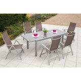 Gardenson Vrtni Set Carrara, 7-Delni, Raztegljiva Miza | Shoptok.si