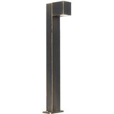 QAZQA Industrijska stoječa zunanja svetilka starinsko zlato 65 cm IP44 - Baleno | Shoptok.si