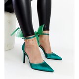 Gemre Green heels with a bow Ilaysa | Shoptok.si