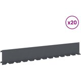  Ograda oko Travnjaka 20 pcs 102 x 15 x 4 cm Čelik Antracit | Eponuda.ba