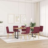 Furnova Jedilni stoli 6 kosov vinsko rdeče blago, (21950339) | Shoptok.si