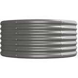  Povišena vrtna gredica od pocinčanog čelika 512x80x36 cm sivi | shoptok.hr