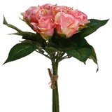 Atmosphera UMJETNO CVIJEĆE BUKET OD 9 RUŽA 24CM PE/PES TAMNO ROZA Slike