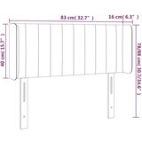  Vzglavje z ušesi modro 83x16x78/88 cm blago, (20954507) | Shoptok.si