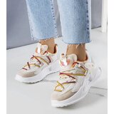 Gemre Beige sneakers made of mixed materials Traci | Shoptok.si