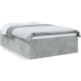  Posteljni okvir betonsko siv 140x190 cm inženirski les Cene