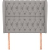  Uzglavlje s ušima svjetlosivo 103x23x118/128 cm od tkanine | shoptok.hr